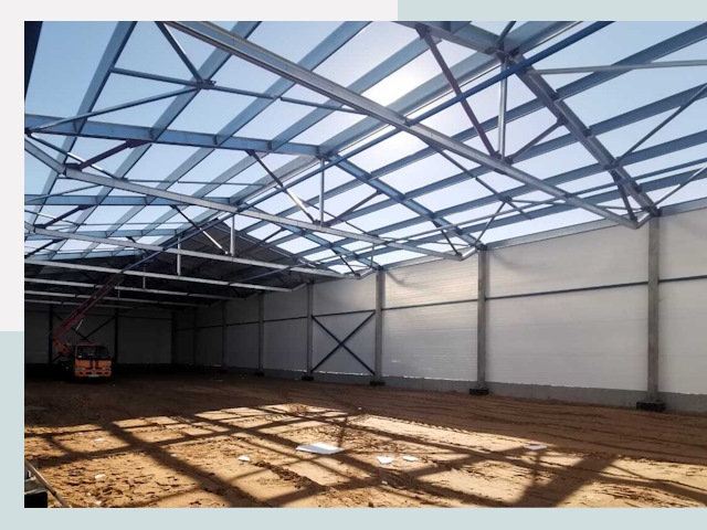 Строительство сенохранилищ в Озёрске