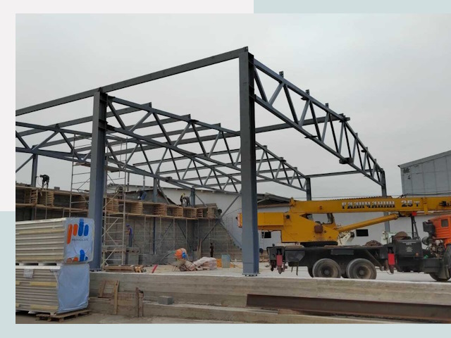 Строительство цехов в Озёрске