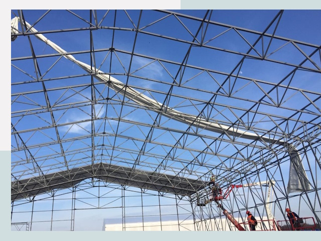 Шатровые ангары от 609 руб. в Озёрске и Челябинской области