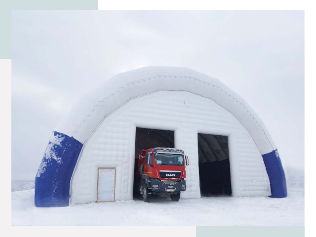 Мобильные ангары в Озёрске