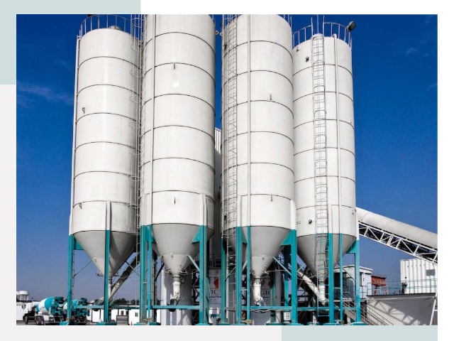 Строительство цементных силосов в Озёрске