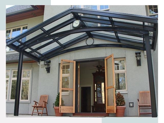 Козырьки металлические в Озёрске