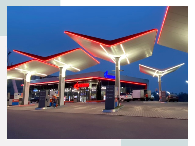 Навесы для АЗС в Озёрске