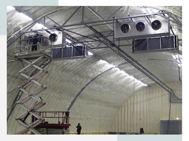 Оснащение ангаров в Озёрске