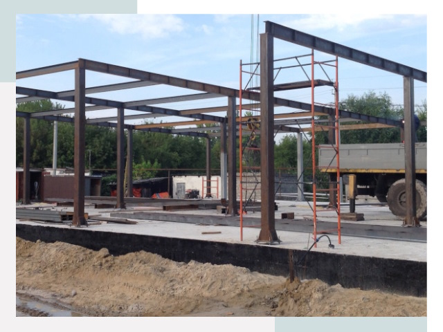 Фундамент для ангаров в Озёрске