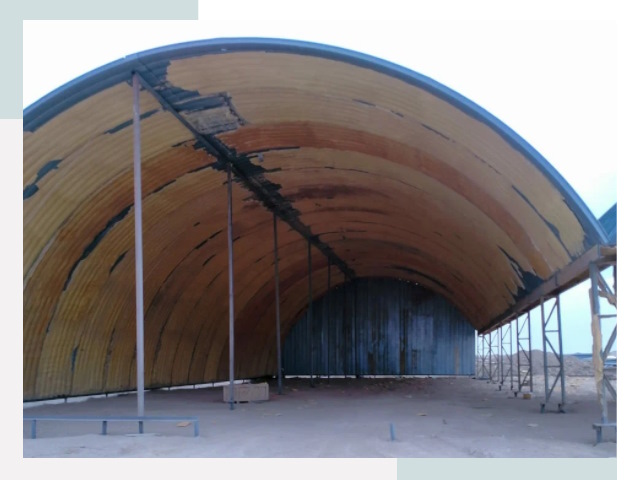 Реконструкция ангаров в Озёрске